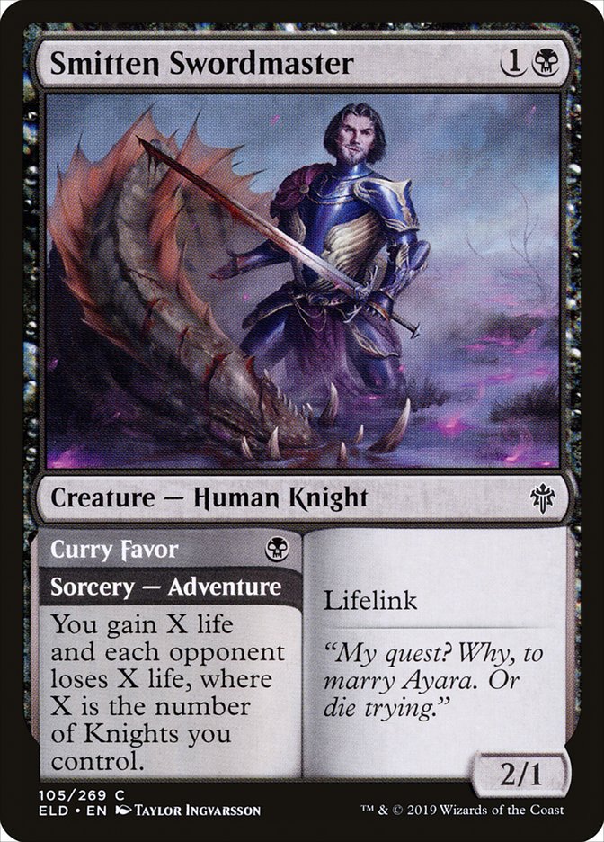 Smitten Swordmaster // Curry Favor [Throne of Eldraine] | Fandemonia Ltd