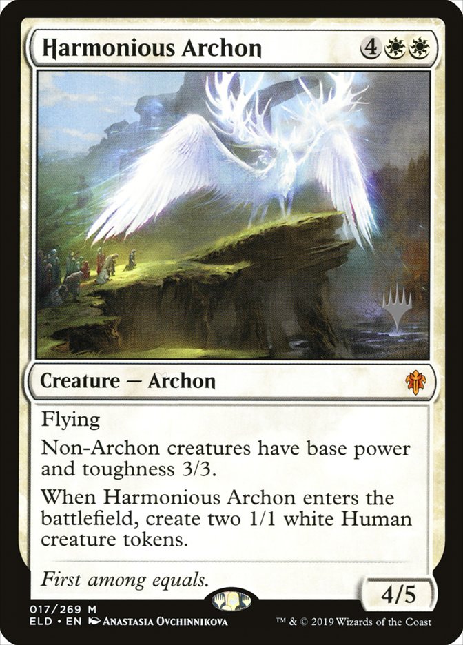 Harmonious Archon (Promo Pack) [Throne of Eldraine Promos] | Fandemonia Ltd