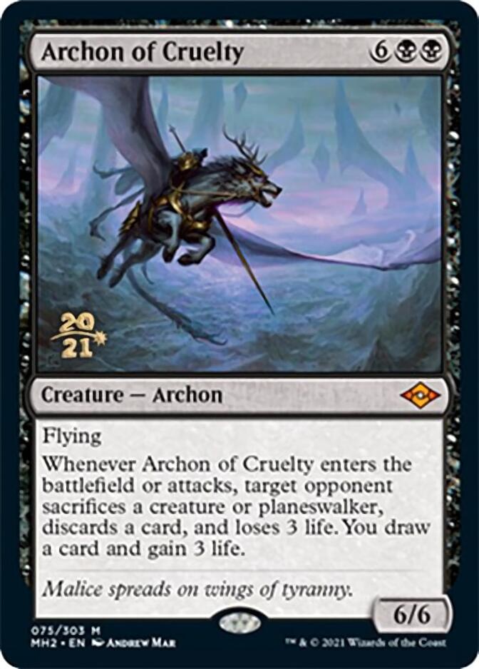 Archon of Cruelty [Modern Horizons 2 Prerelease Promos] | Fandemonia Ltd