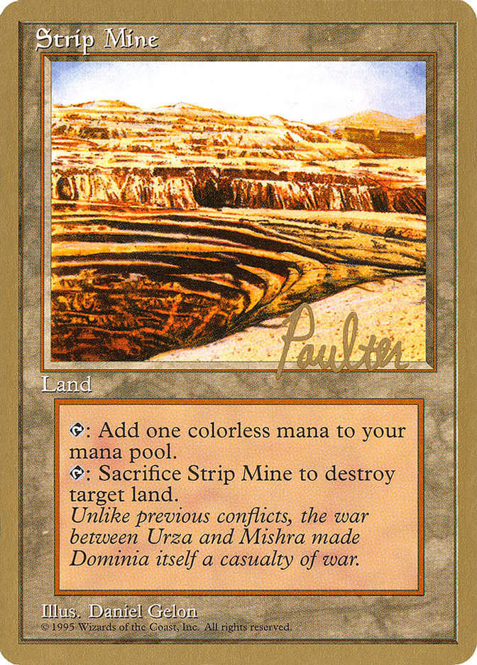 Strip Mine (Preston Poulter) [Pro Tour Collector Set] | Fandemonia Ltd