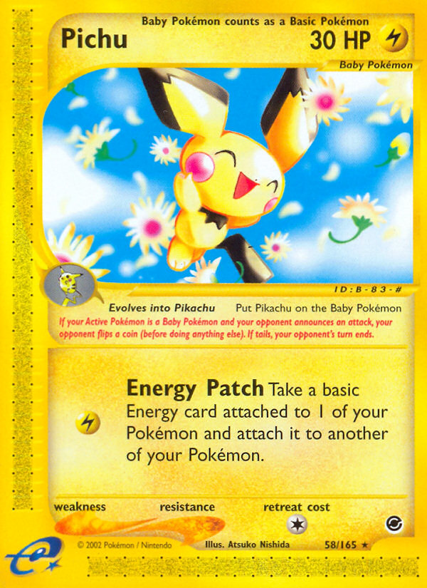 Pichu (58/165) [Expedition: Base Set] | Fandemonia Ltd