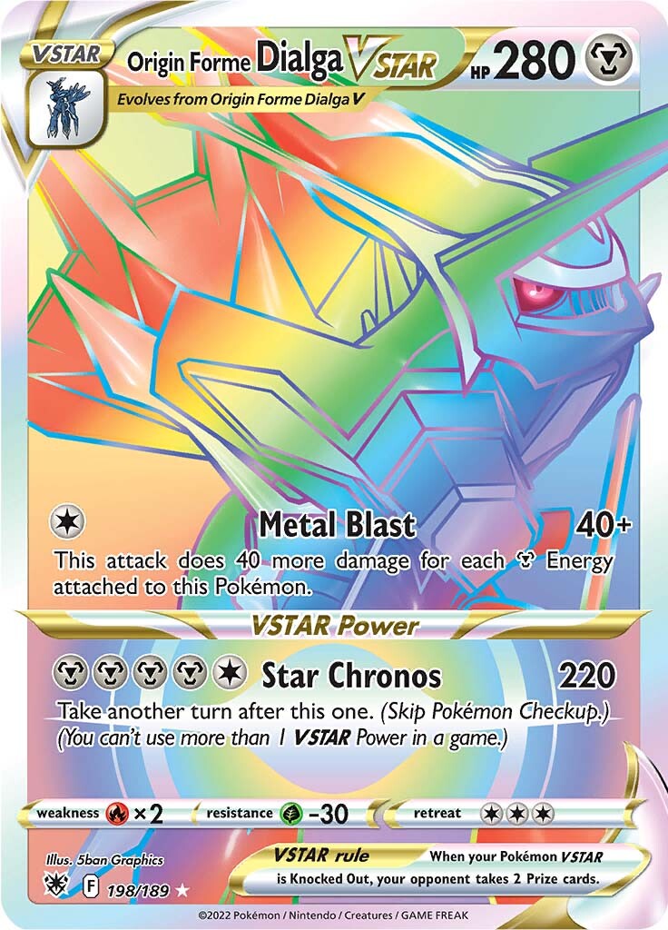Origin Forme Dialga VSTAR (198/189) [Sword & Shield: Astral Radiance] | Fandemonia Ltd