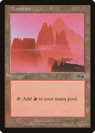 Mountain (346) [Urza's Saga] | Fandemonia Ltd