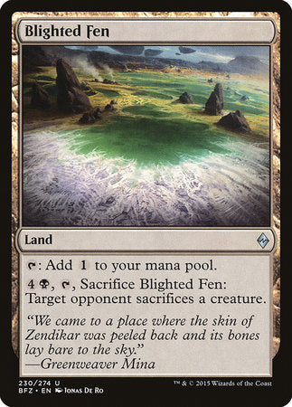 Blighted Fen [Battle for Zendikar] | Fandemonia Ltd