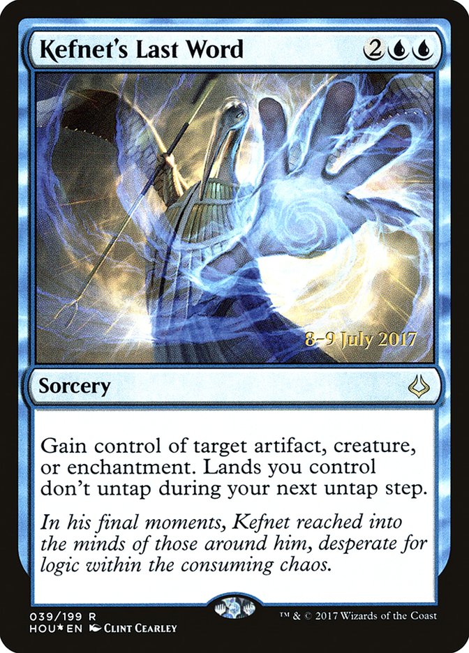 Kefnet's Last Word  [Hour of Devastation Prerelease Promos] | Fandemonia Ltd
