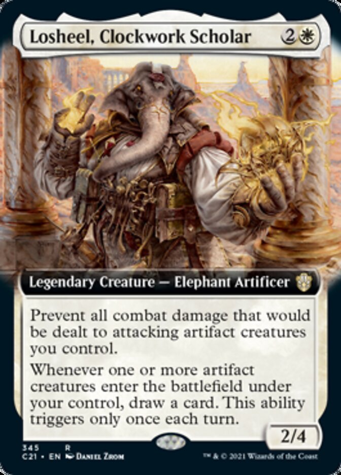 Losheel, Clockwork Scholar (Extended) [Commander 2021] | Fandemonia Ltd