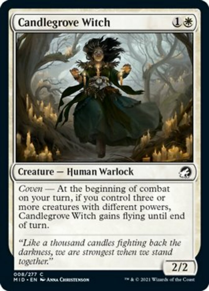 Candlegrove Witch [Innistrad: Midnight Hunt] | Fandemonia Ltd