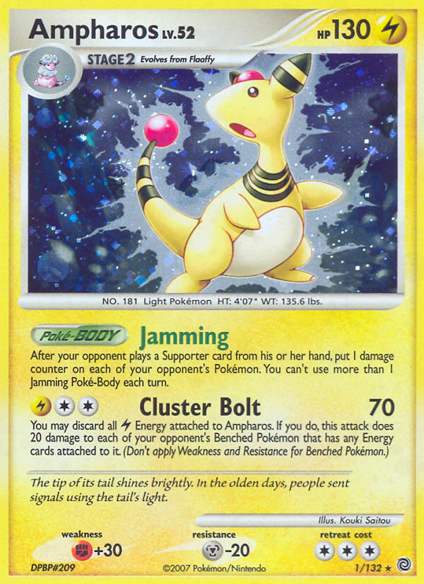 Ampharos (1/132) [Diamond & Pearl: Secret Wonders] | Fandemonia Ltd