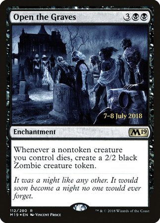 Open the Graves [Core Set 2019 Promos] | Fandemonia Ltd