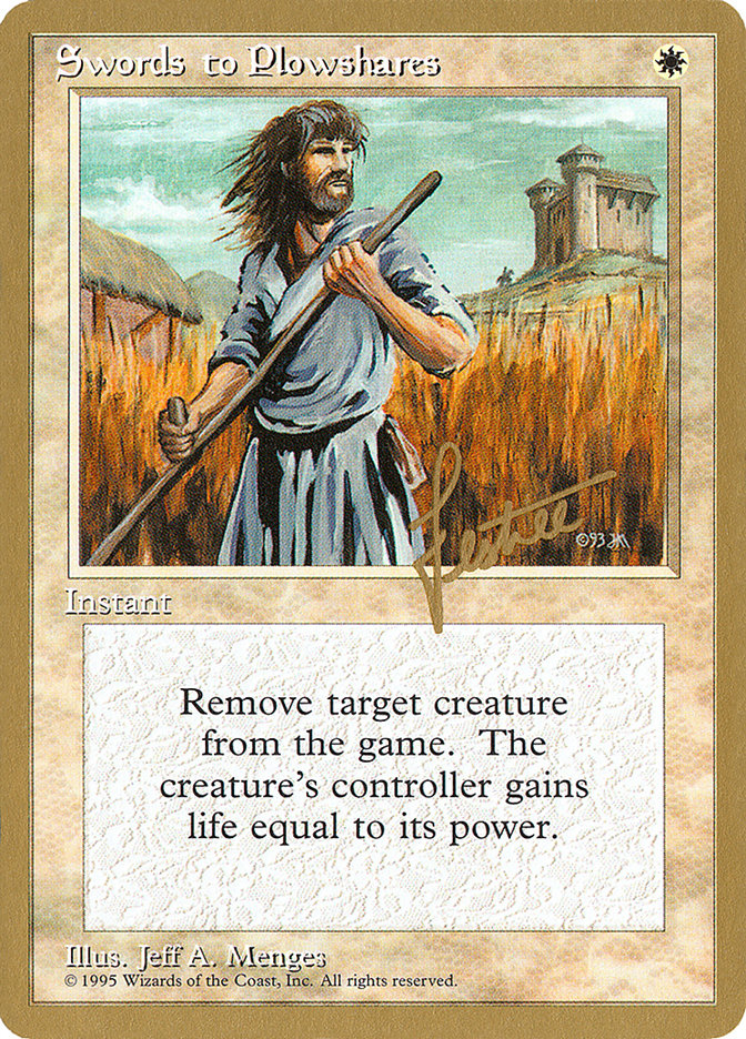 Swords to Plowshares (Bertrand Lestree) [Pro Tour Collector Set] | Fandemonia Ltd