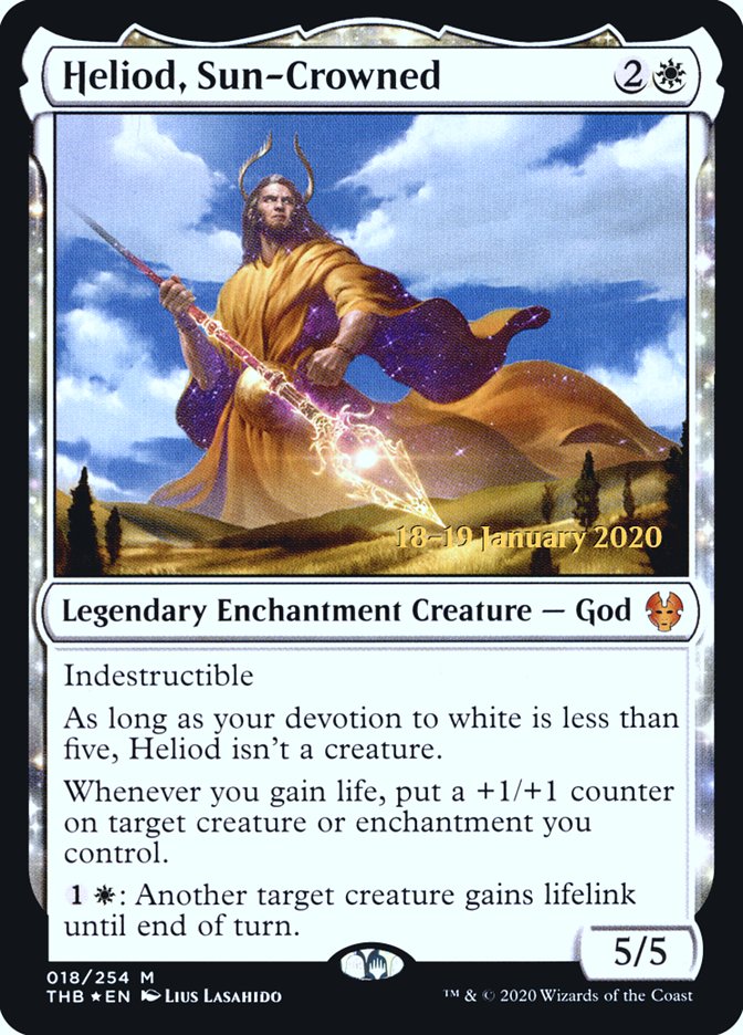Heliod, Sun-Crowned [Theros Beyond Death Prerelease Promos] | Fandemonia Ltd