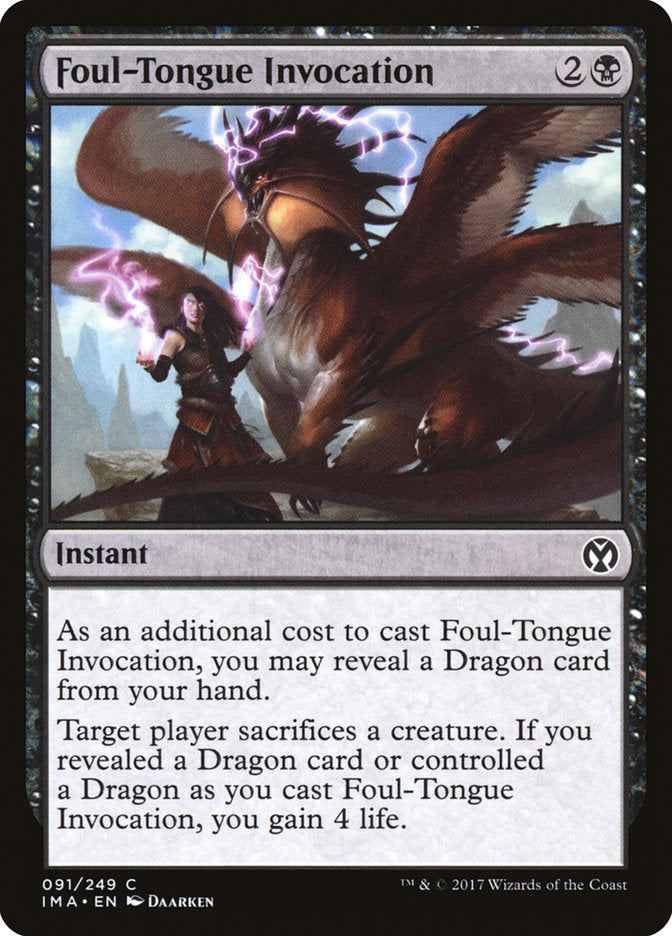 Foul-Tongue Invocation [Iconic Masters] | Fandemonia Ltd