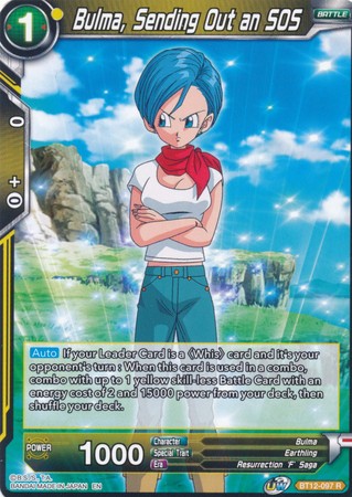 Bulma, Sending Out an SOS [BT12-097] | Fandemonia Ltd