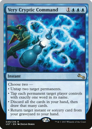 Very Cryptic Command (B) [Unstable] | Fandemonia Ltd