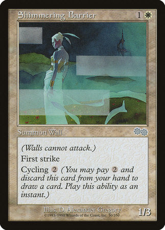 Shimmering Barrier [Urza's Saga] | Fandemonia Ltd
