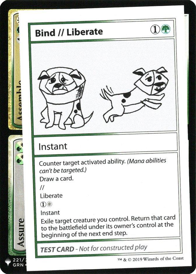 Bind // Liberate [Mystery Booster Playtest Cards] | Fandemonia Ltd