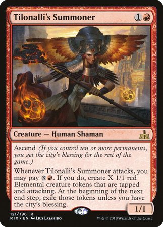 Tilonalli's Summoner [Rivals of Ixalan] | Fandemonia Ltd