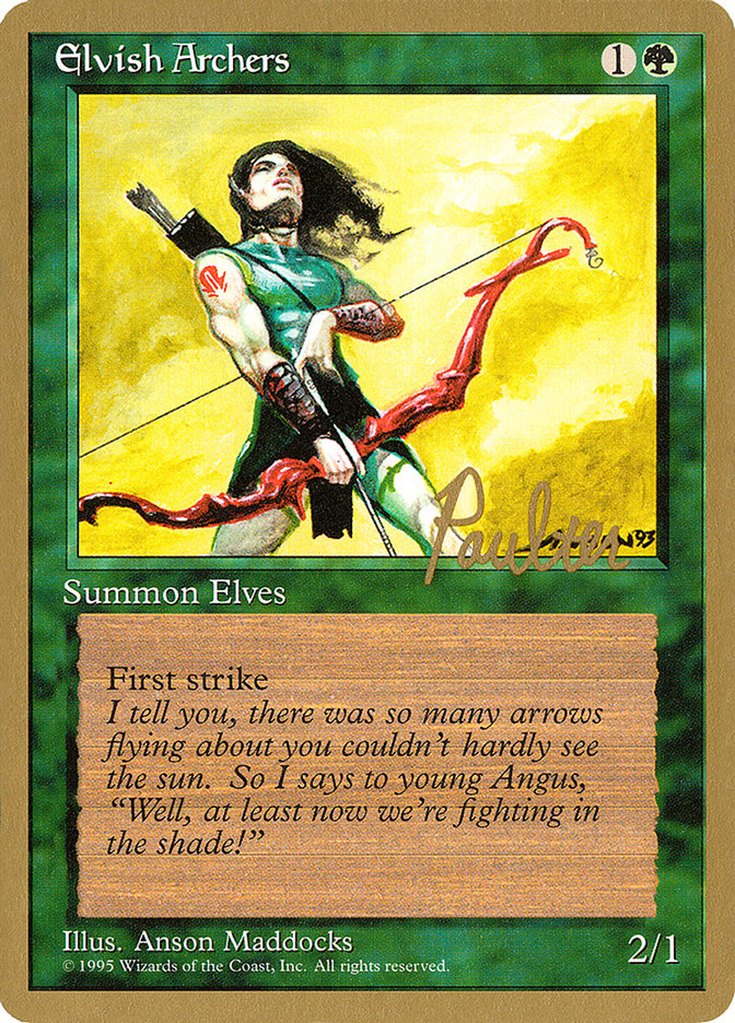 Elvish Archers (Preston Poulter) [Pro Tour Collector Set] | Fandemonia Ltd