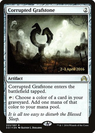 Corrupted Grafstone [Shadows over Innistrad Promos] | Fandemonia Ltd