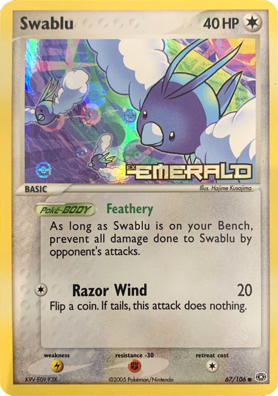 Swablu (67/106) (Stamped) [EX: Emerald] | Fandemonia Ltd