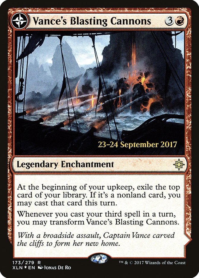 Vance's Blasting Cannons // Spitfire Bastion  [Ixalan Prerelease Promos] | Fandemonia Ltd