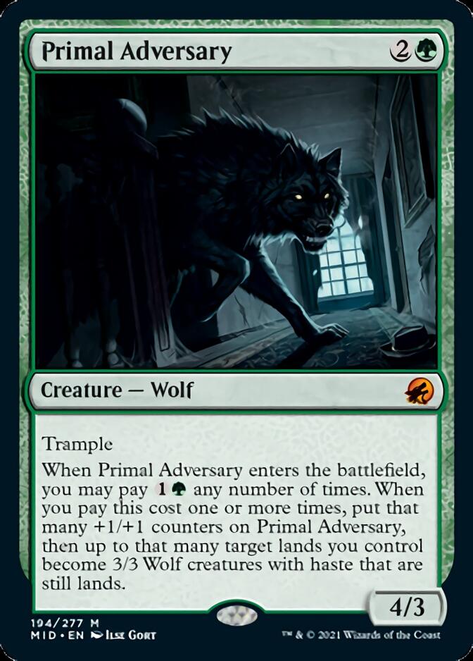 Primal Adversary [Innistrad: Midnight Hunt] | Fandemonia Ltd