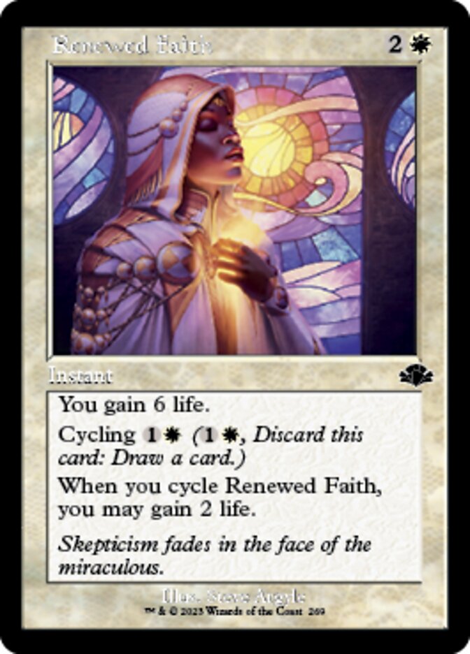 Renewed Faith (Retro) [Dominaria Remastered] | Fandemonia Ltd