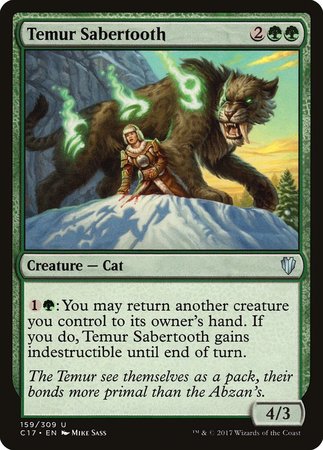 Temur Sabertooth [Commander 2017] | Fandemonia Ltd