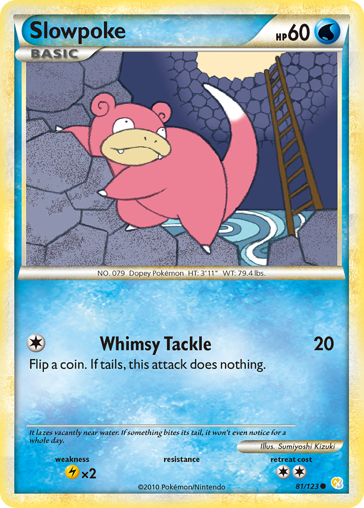 Slowpoke (81/123) [HeartGold & SoulSilver: Base Set] | Fandemonia Ltd