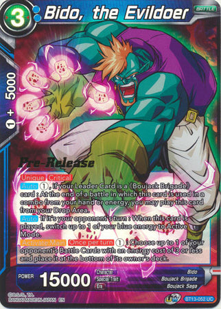Bido, the Evildoer (BT13-052) [Supreme Rivalry Prerelease Promos] | Fandemonia Ltd