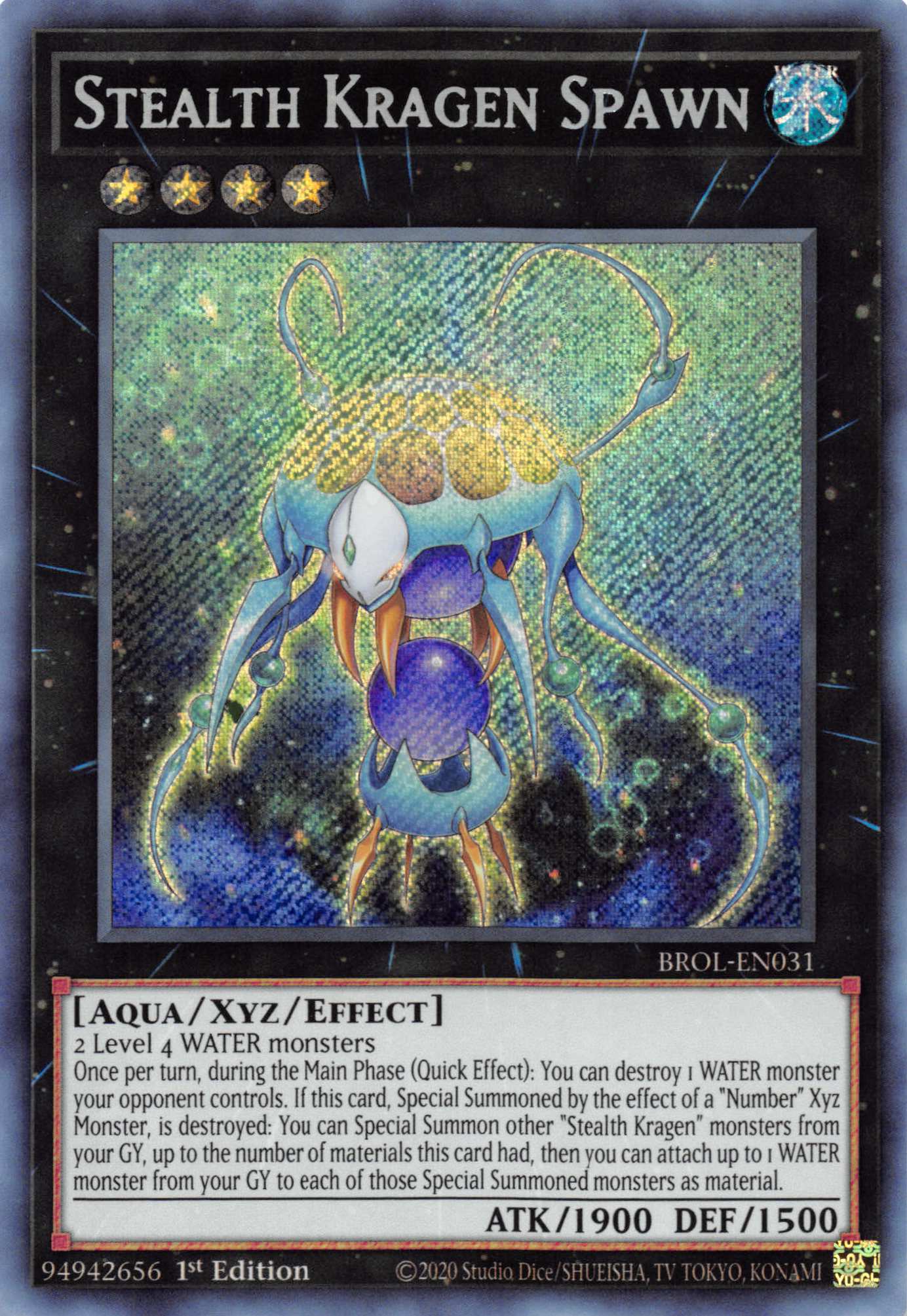 Stealth Kragen Spawn [BROL-EN031] Secret Rare | Fandemonia Ltd