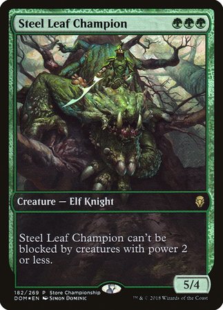 Steel Leaf Champion [Dominaria Promos] | Fandemonia Ltd