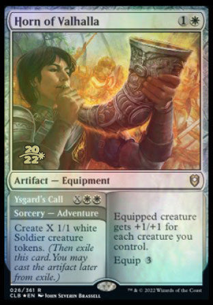 Horn of Valhalla // Ysgard's Call [Commander Legends: Battle for Baldur's Gate Prerelease Promos] | Fandemonia Ltd