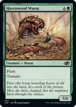 Havenwood Wurm [Jumpstart 2022] | Fandemonia Ltd