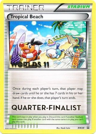 Tropical Beach (BW28) (Quarter Finalist) [Black & White: Black Star Promos] | Fandemonia Ltd