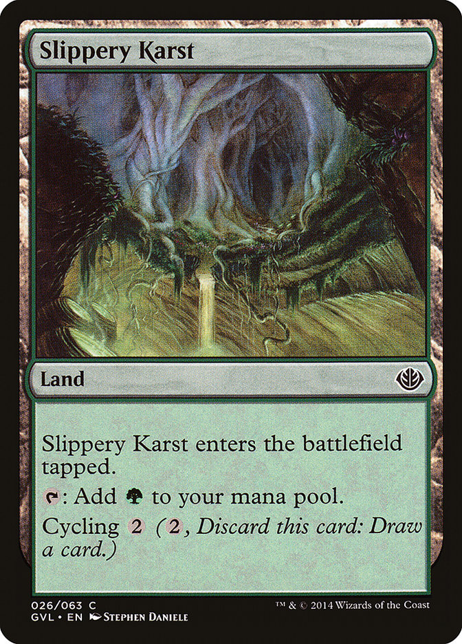 Slippery Karst (Garruk vs. Liliana) [Duel Decks Anthology] | Fandemonia Ltd