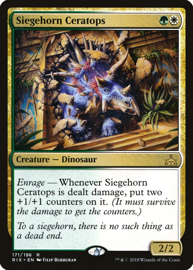 Siegehorn Ceratops [Rivals of Ixalan] | Fandemonia Ltd