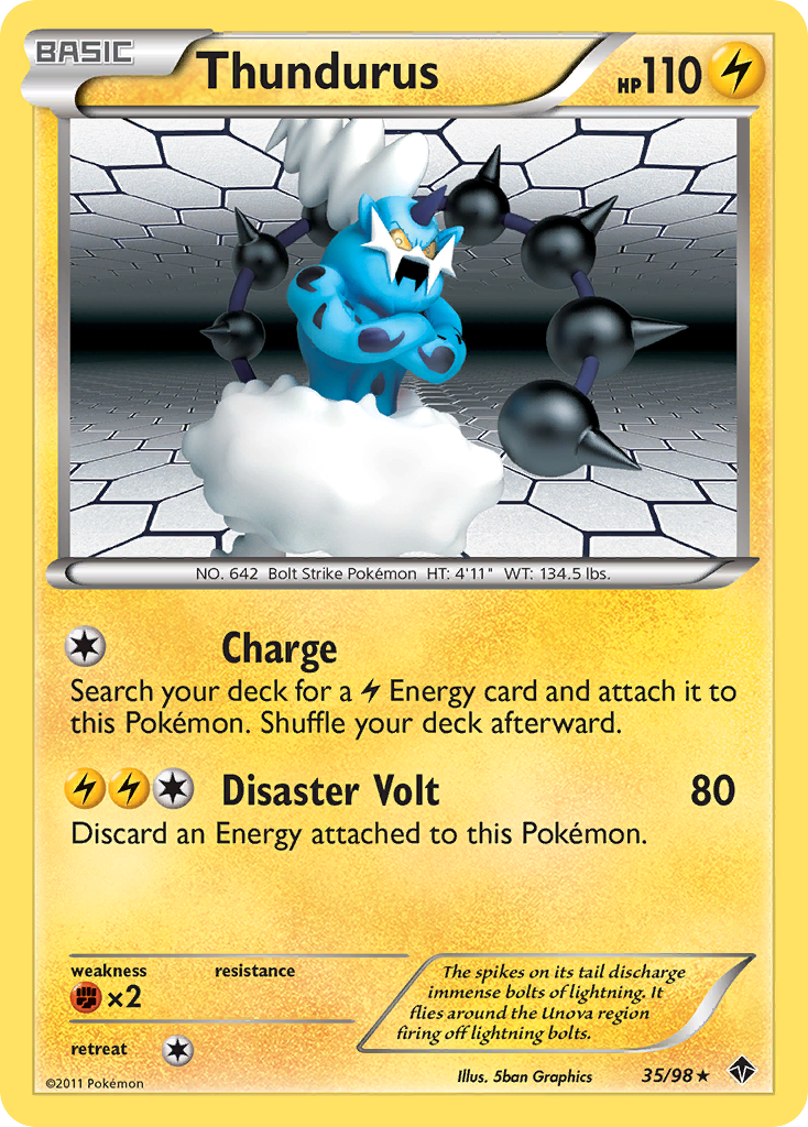 Thundurus (35/98) [Black & White: Emerging Powers] | Fandemonia Ltd