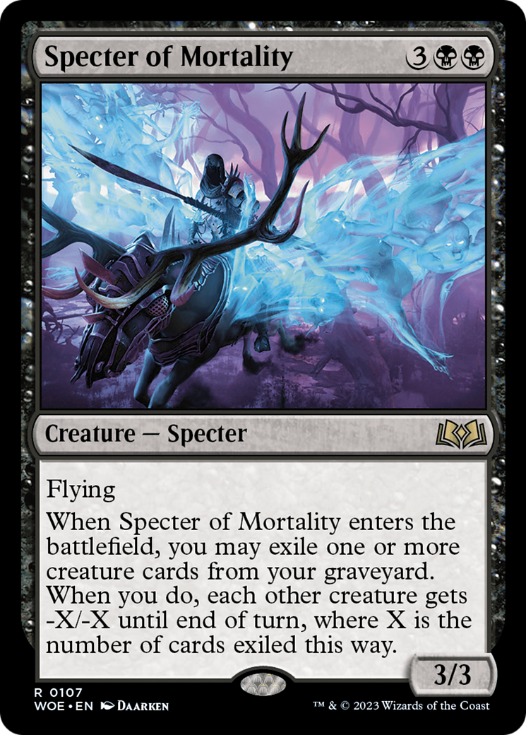 Specter of Mortality [Wilds of Eldraine] | Fandemonia Ltd