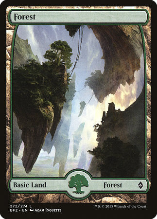 Forest (272) - Full Art [Battle for Zendikar] | Fandemonia Ltd