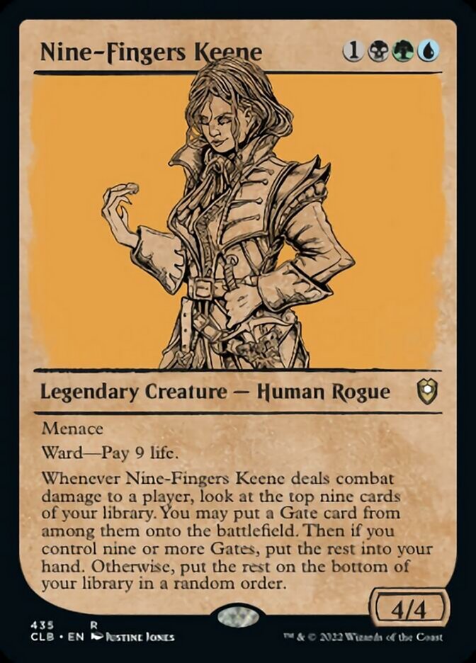 Nine-Fingers Keene (Showcase) [Commander Legends: Battle for Baldur's Gate] | Fandemonia Ltd