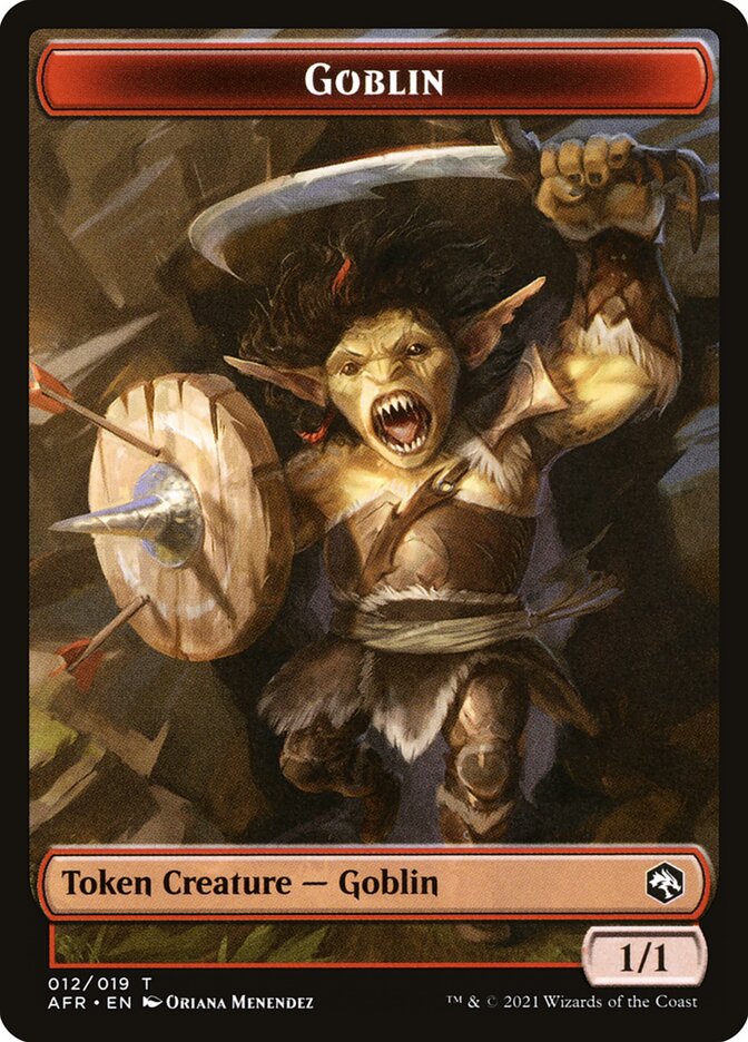 Goblin (012) // Blood (017) Double-sided Token [Challenger Decks 2022 Tokens] | Fandemonia Ltd