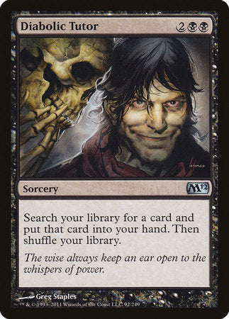 Diabolic Tutor [Magic 2012] | Fandemonia Ltd