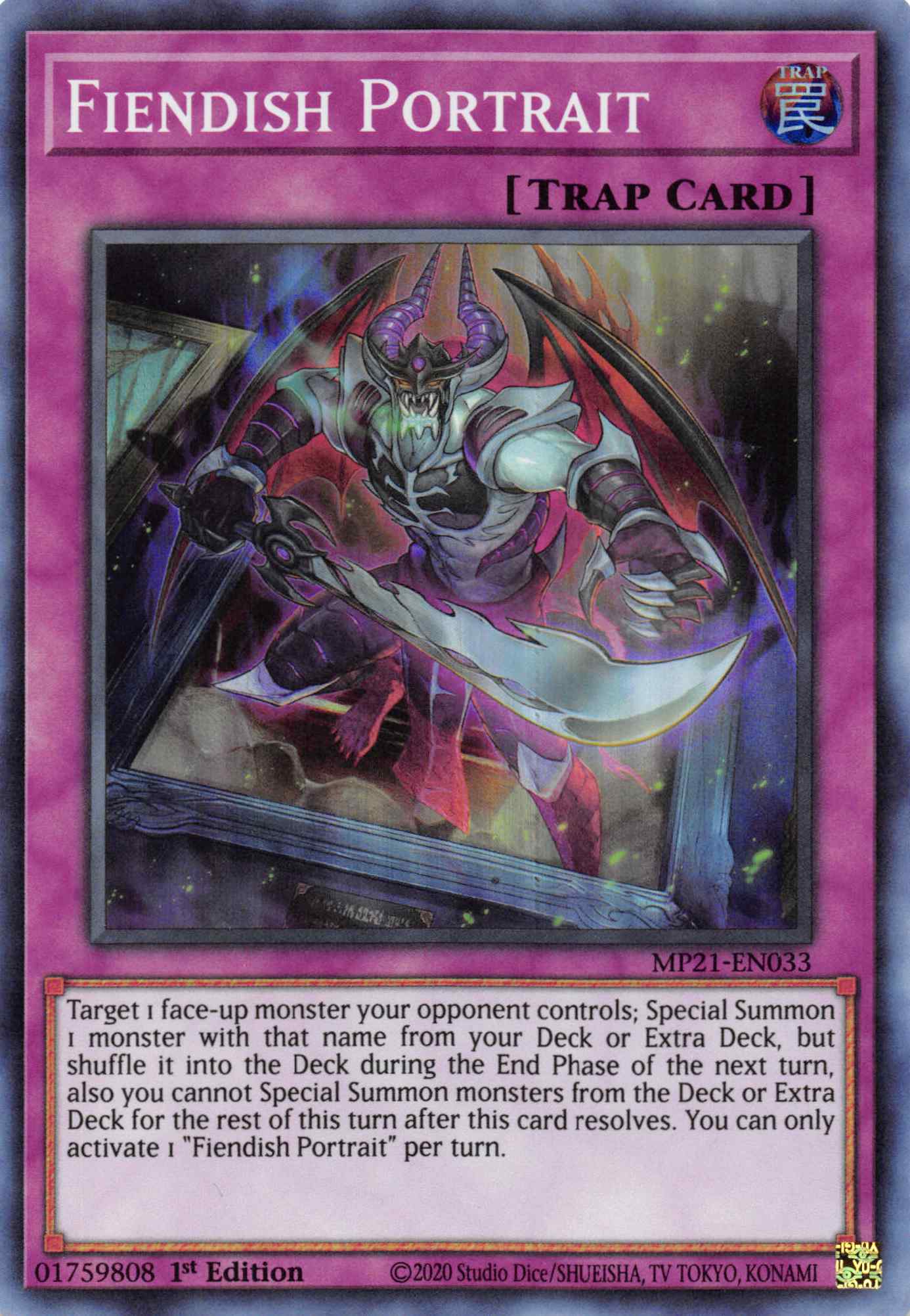 Fiendish Portrait [MP21-EN033] Super Rare | Fandemonia Ltd
