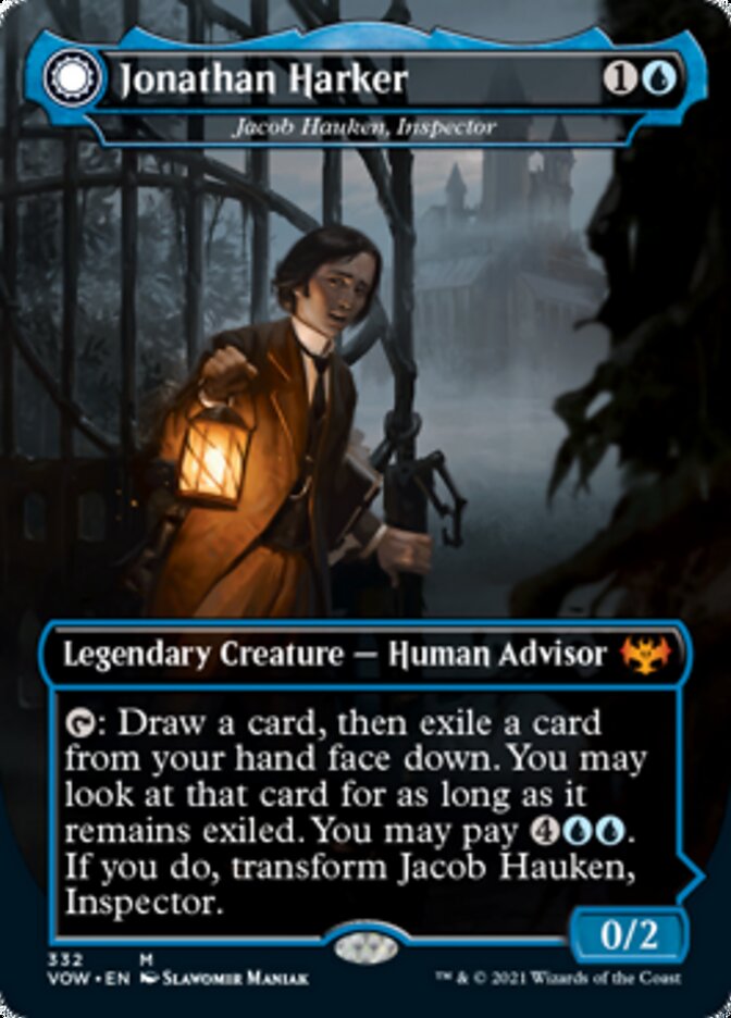 Jacob Hauken, Inspector // Hauken's Insight - Jonathan Harker // Harker's Obsessive Inquiry [Innistrad: Crimson Vow] | Fandemonia Ltd