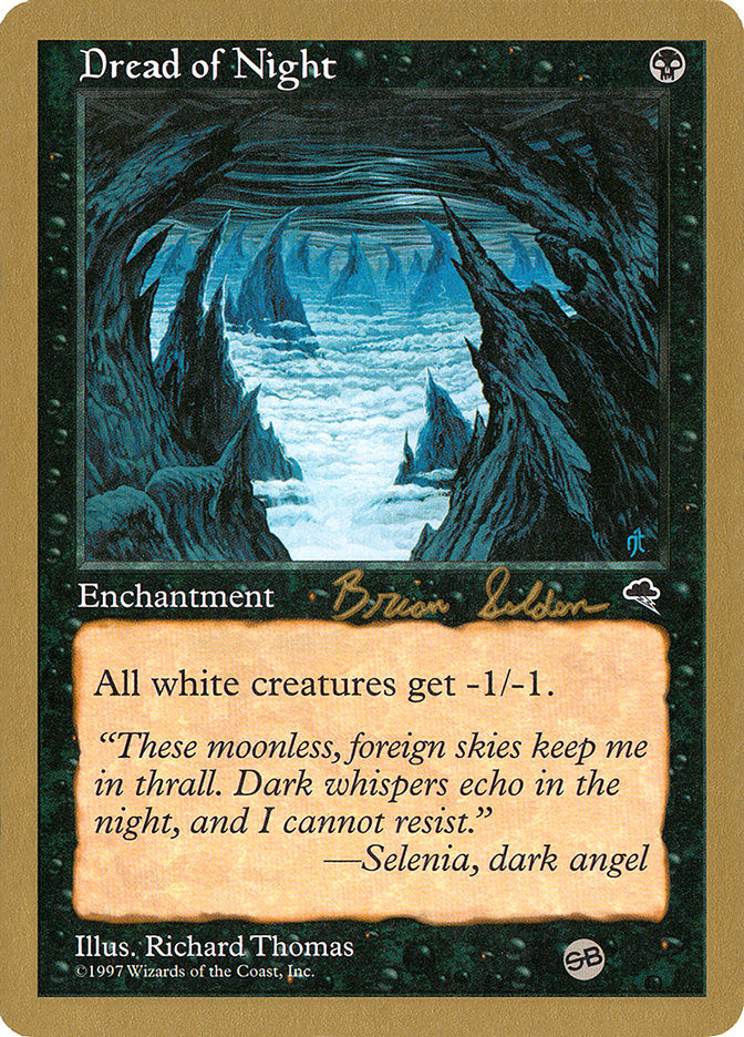 Dread of Night (Brian Selden) (SB) [World Championship Decks 1998] | Fandemonia Ltd