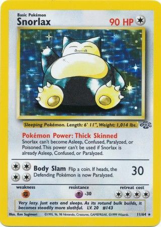 Snorlax (11/64) [Jungle Unlimited] | Fandemonia Ltd