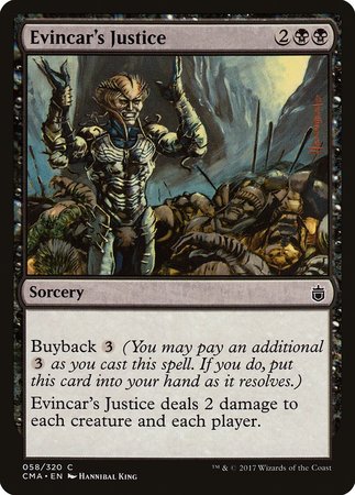 Evincar's Justice [Commander Anthology] | Fandemonia Ltd