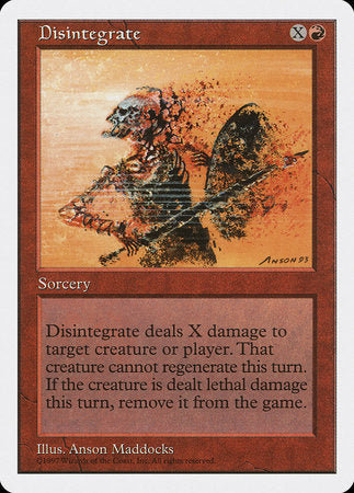 Disintegrate [Fifth Edition] | Fandemonia Ltd