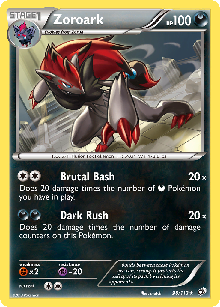 Zoroark (90/113) (Theme Deck Exclusive) [Black & White: Legendary Treasures] | Fandemonia Ltd